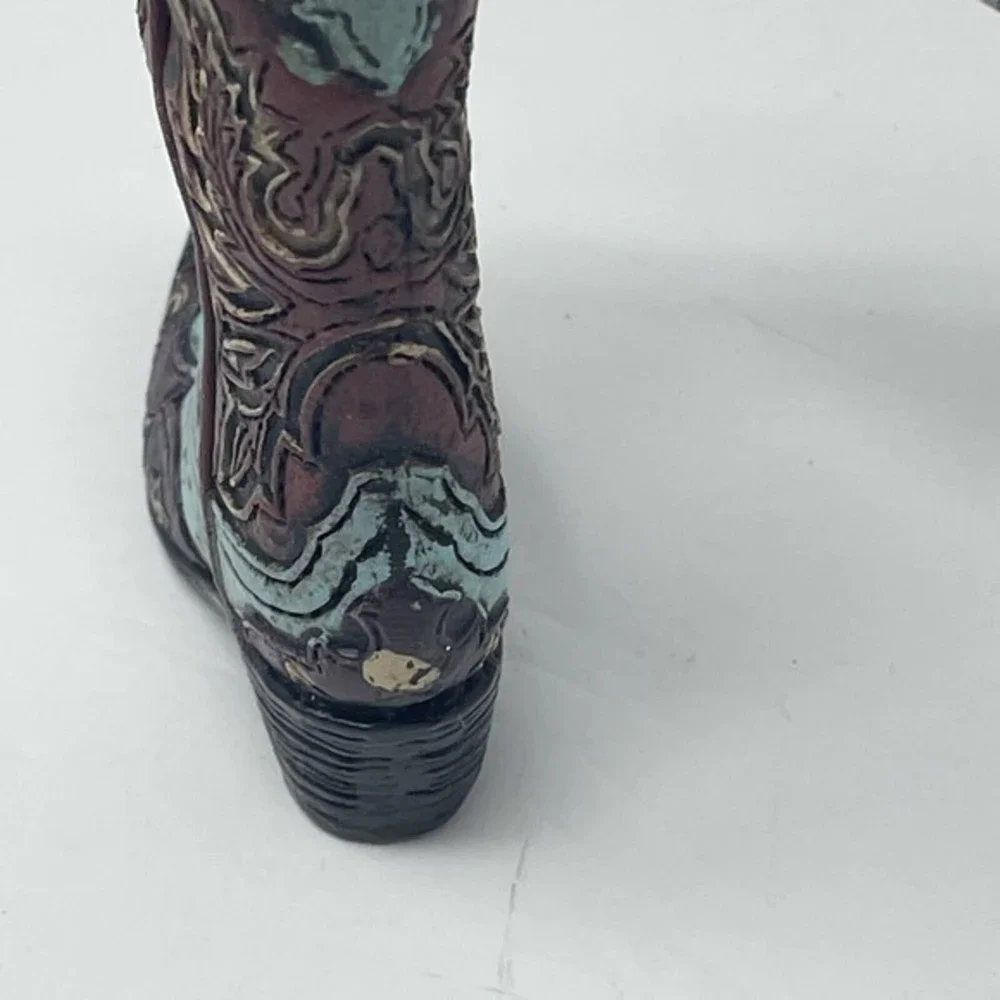 New Blue Cowboy Boot CHRISTMAS  ORNAMENT 3” Western Country Ranch  Cowgirl‎